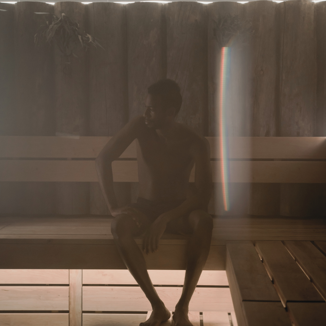 Drink in a Sauna