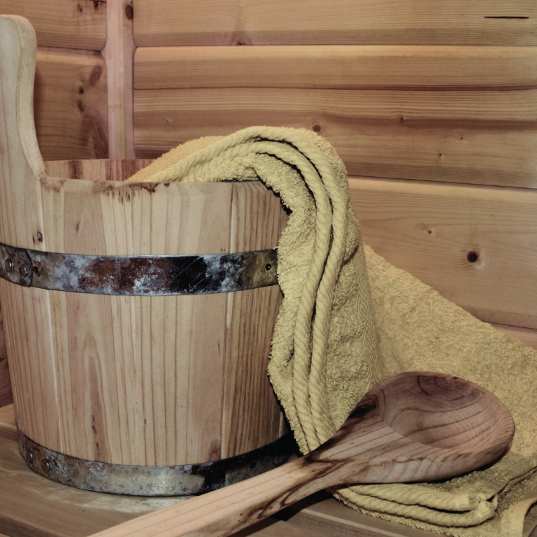 A sauna towel is a special type of towel that is designed to be used in a sauna.